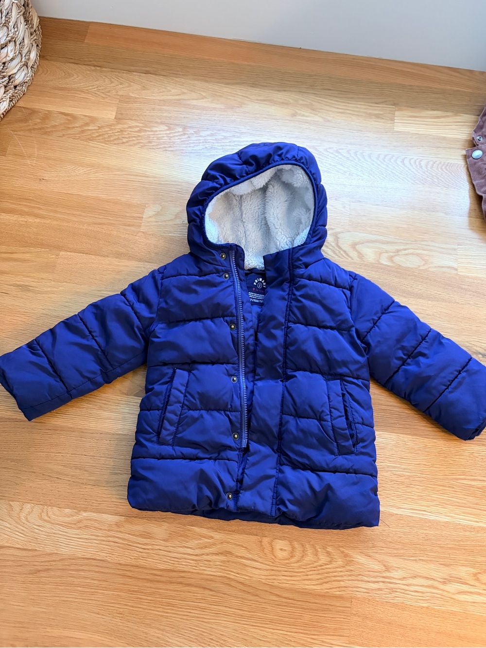 PRIMARY Sherpa lined puffer jacket